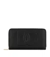 Dolce & Gabbana Calfskin Zip-around Wallet With Dg Logo