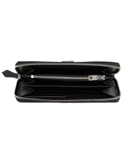 Dolce & Gabbana Leather Zip-around Continental Wallet In Black