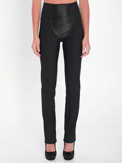 Dolce & Gabbana Leggings In Stretch Satin In Black
