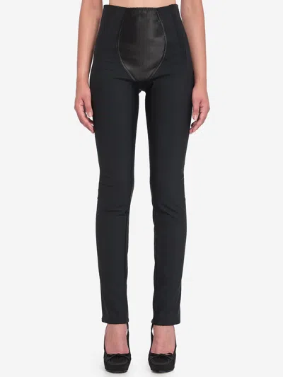 DOLCE & GABBANA LEGGINGS IN STRETCH SATIN