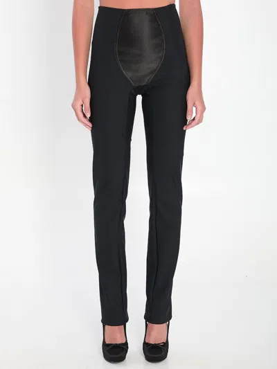 Dolce & Gabbana Leggings In Stretch Satin In Black