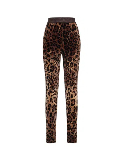 Dolce & Gabbana Leopard-print Jacquard Leggings