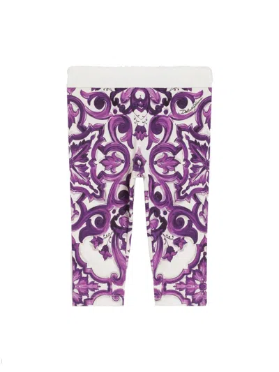 Dolce & Gabbana Leggins In Purple