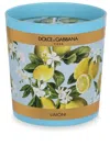 Dolce & Gabbana Lemon-print Scented Candle (250g) In Blau