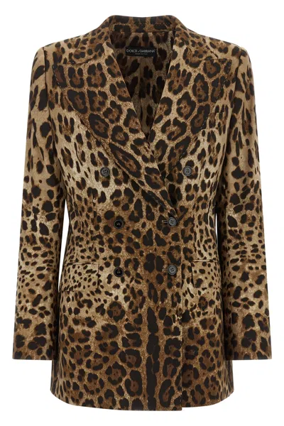 Dolce & Gabbana 'leo' Blazer In Brown