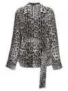 Dolce & Gabbana Leo Dressing Gown Shirt In Multicolor