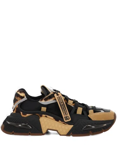 Dolce & Gabbana Leo Naturale Sneakers With Logo Sole