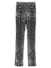 Dolce & Gabbana Lounge-hose Aus Seide Mit Animal-print In Multicolor