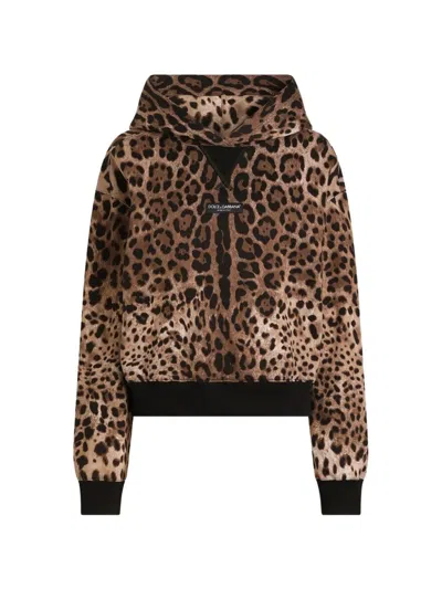 DOLCE & GABBANA LEO PRINT HOODY
