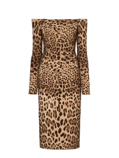 DOLCE & GABBANA VESTIDO MIDI - ESTAMPADO