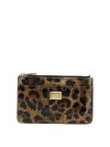 DOLCE & GABBANA LEOPARD CARD HOLDER