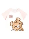Dolce & Gabbana Leopard-motif Raglan T-shirt In Pink