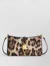 Dolce & Gabbana Lock Leather-trimmed Leopard-print Satin-twill Shoulder Bag In Animal Print