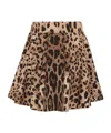 Dolce & Gabbana Leopard-pattern Skirt In Multi