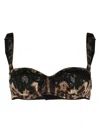 Dolce & Gabbana High-rise Animal Print Briefs In Black