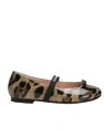 Dolce & Gabbana Leopard-print Bow Ballerinas In Animal Print