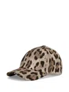 Dolce & Gabbana Baseball Cap Leopard Print In Neutrals