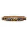 Dolce & Gabbana Leopard Print Belt In Multicolour