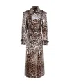 Dolce & Gabbana Leopard-print Belted Trench Coat In Animal Print