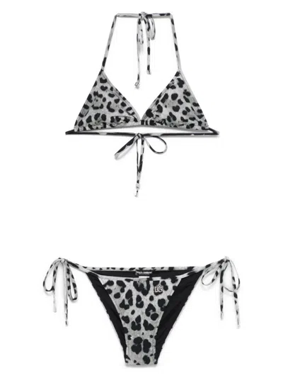 DOLCE & GABBANA LEOPARD-PRINT BIKINI