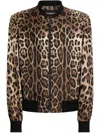 Dolce & Gabbana Technical Fabric Bomber Jacket With Tag In Brown