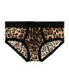 Dolce & Gabbana Animal Print Brief Underwear And Body In Black