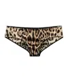 Dolce & Gabbana Leopard Print Briefs In Multi