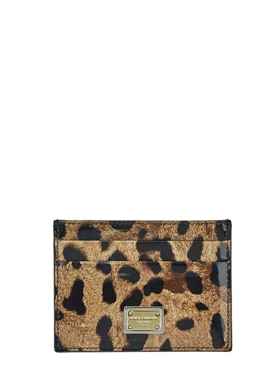 DOLCE & GABBANA LEOPARD-PRINT CARD HOLDER