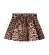 Dolce & Gabbana Leopard-print Cotton Jersey Skirt In Animal Print