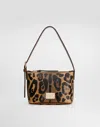 Dolce & Gabbana Crespo Leopard-print Shoulder Bag In Multicolor