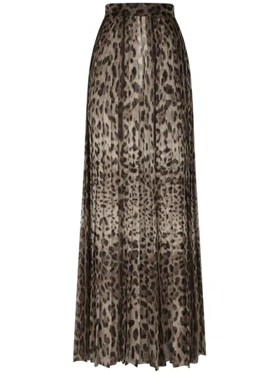 Dolce & Gabbana High-waisted Pleated Trousers In Black