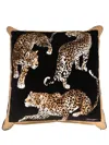 Dolce & Gabbana Leopard-print Detail Cushion In Schwarz