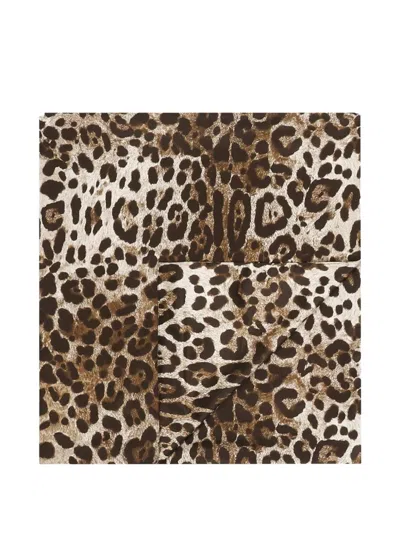 Dolce & Gabbana Bettbezug Mit Leoparden-print (260cm X 220cm) In Animal Print