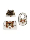 Dolce & Gabbana Leopard-print Changing Bag Set In White