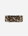 Dolce & Gabbana Leopard-print Interlock Band In Animal Print