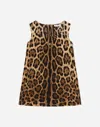 Dolce & Gabbana Leopard-print Interlock Midi Dress In Animal Print