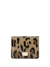 Dolce & Gabbana All-over Leopard-print Wallet In Brown