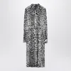 Dolce & Gabbana Leopard Print Silk Longuette Dress