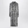 Dolce & Gabbana Leopard Print Silk Longuette Dress