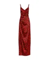 Dolce & Gabbana Leopard-print Maxi Dress In Red