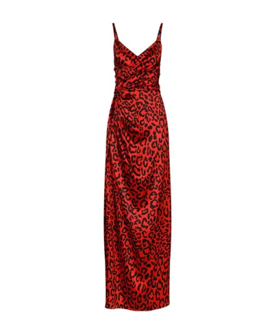 DOLCE & GABBANA LEOPARD-PRINT MAXI DRESS