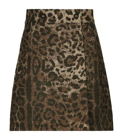 Dolce & Gabbana Leopard Print Mini Skirt