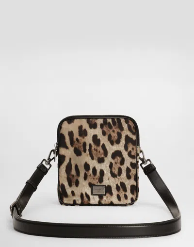 Dolce & Gabbana Leopard-print Nylon Bag In Animal Print
