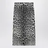 Dolce & Gabbana Charmeuse Midi Pencil Skirt In Brown