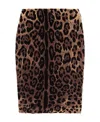 Dolce & Gabbana Leopard-print Pencil Skirt In Black