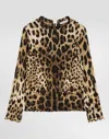 Dolce & Gabbana Leopard-pattern Top In Multi