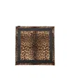 Dolce & Gabbana Leopard Print Scarf In Black