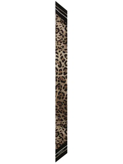 Dolce & Gabbana Leopard-print Scarf In プリ
