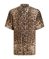 Dolce & Gabbana Leopard-print Shirt In Nude