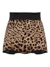 Dolce & Gabbana Leopard-print Shorts In Multi